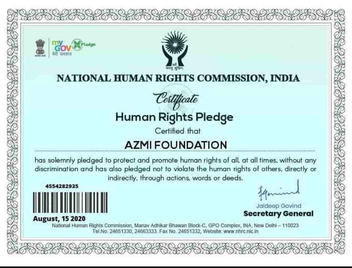 azmi foundation certificate